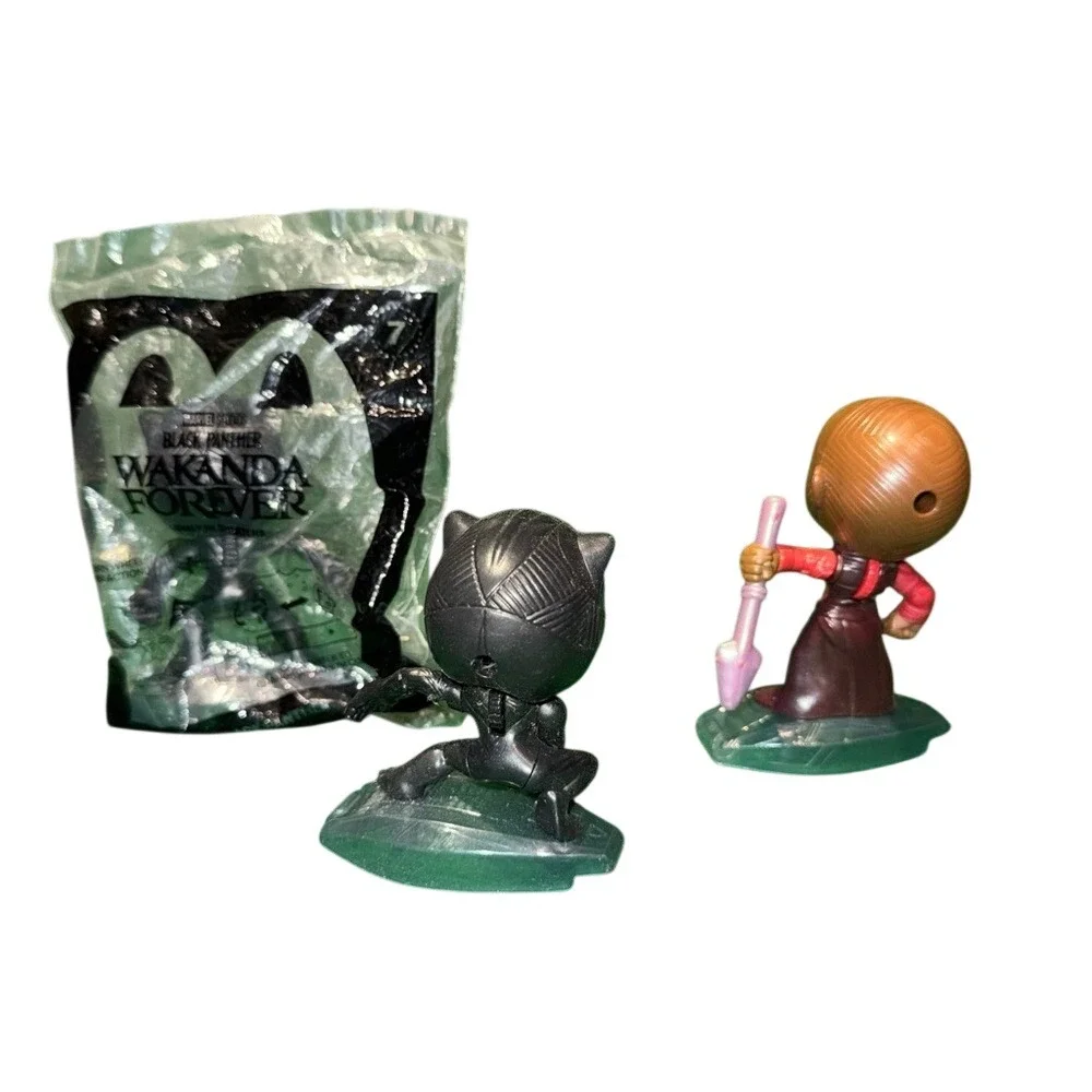 McDonalds Marvel Studios Black‎ Panther Wakanda Forever Happy Meal Toys Set of 3